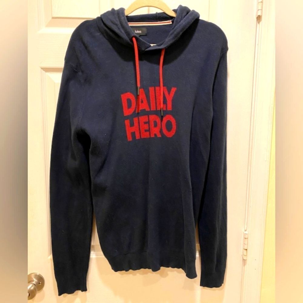 Jules "Daily Hero" Hoodie, Men's sz XL,  Navy.
